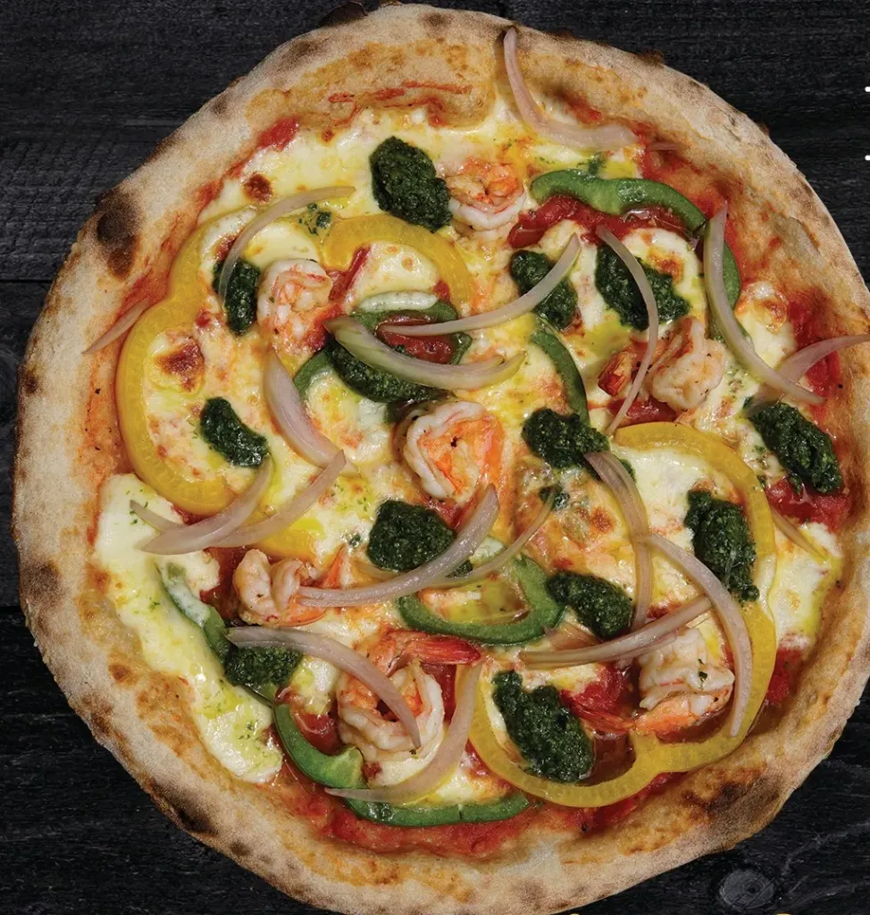 Pizza Tôm size L Prawn, Pecorino & Pesto