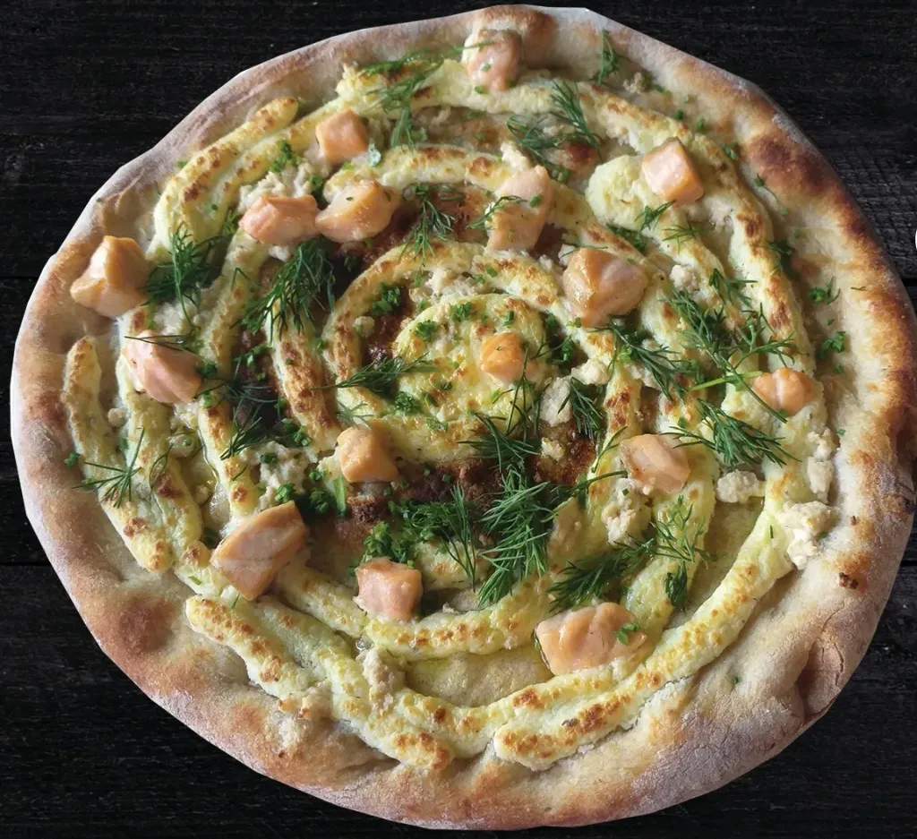 Pizza Cá Hồi Tươi size S Fresh Salmon